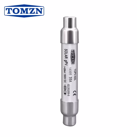 Fusible solaire PV 15A ~ 32A 1500V 10*85mm pour système d'énergie solaire